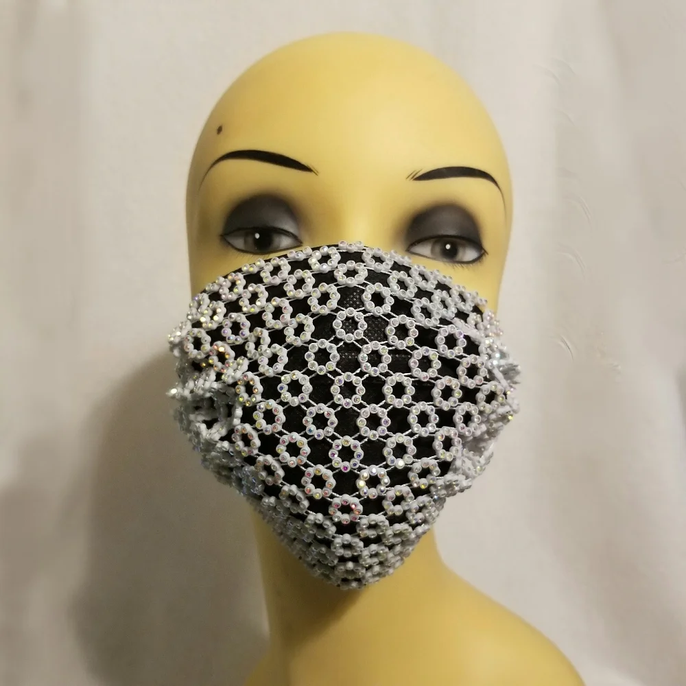 Rhinestone Fashion Face Mask